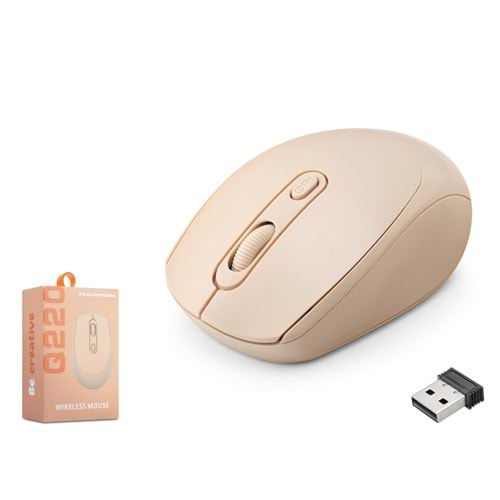 HADRON Q220R Kablosuz Mouse 1600 DPI Turuncu