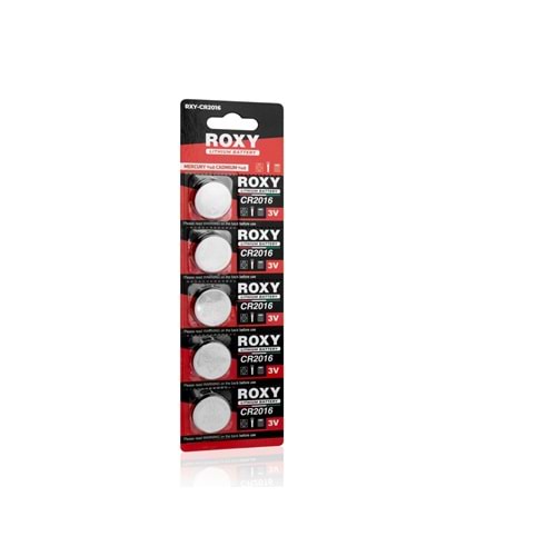 ROXY RCR2016 3V Lityum Düğme Pil 5’li Paket