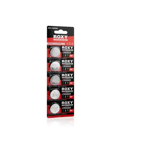 ROXY RCR2025 3V Lityum Düğme Pil 5’li Paket