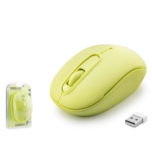 EVEREST SMW666 Kablosuz Mouse 2.4 GHz 1500 DPI Siyah