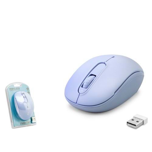 EVEREST SMW666M Kablosuz Mouse 2.4 GHz 1500 DPI Mavi