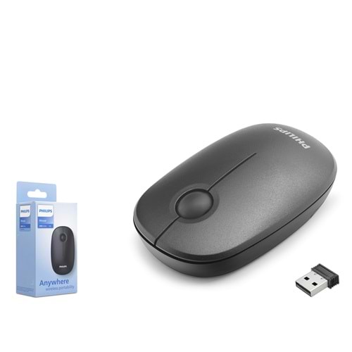 PHILIPS SPK7378 Sessiz Kablosuz Mouse 2.4 GHz 1600 DPI Siyah