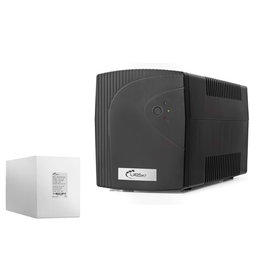 UPSET UPSET1200 UPS Kesintisiz Güç Kaynağı 1200VA 720W 12V 7Ah Siyah