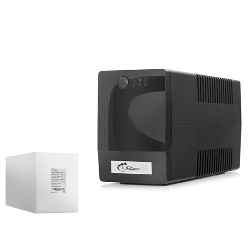 UPSET UPSET650 UPS Kesintisiz Güç Kaynağı 650VA 395W 12V 7Ah Siyah