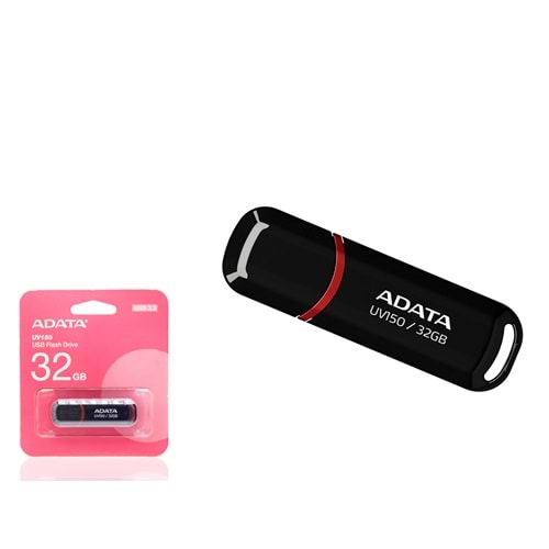 ADATA UV150 64 GB USB 3.2 Gen 1 Kapaklı Flash Bellek Siyah