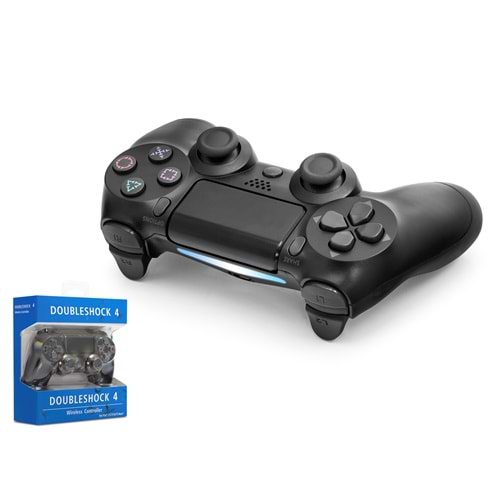 OEM YX7001 PS4 Uyumlu Kablosuz GamePad Oyun Kolu - Siyah Beyaz - Siyah