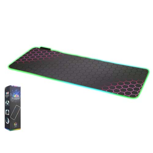 ONEZERO ZR1002 RGB Mouse Pad 300 x 800 mm Kırmızı Petek