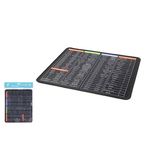 ONEZERO ZR1007 Mouse Pad 250 x 290 mm PC Kısayollar