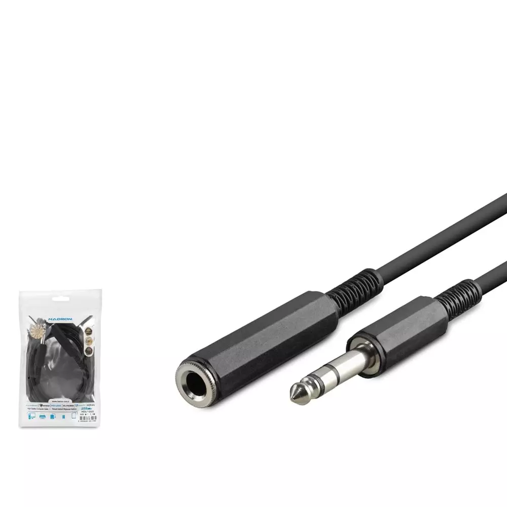 HADRON HDX1050 ENSTRUMAN KABLO GİTAR DC6.35F TO DC6.35M 1.5M