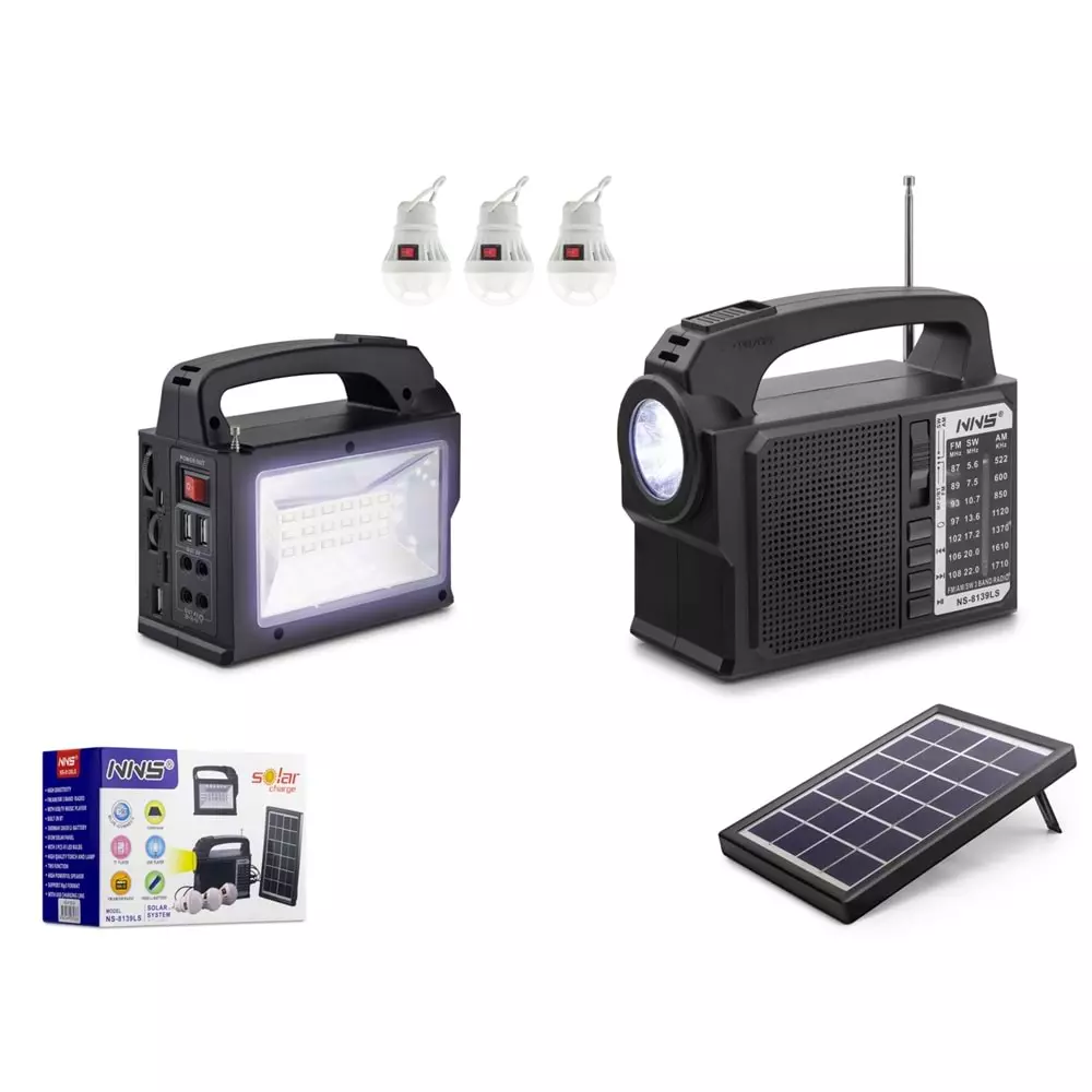 NNS NS8139LS NOSTALJİ BT SPEAKER SOLAR 160*78*139MM