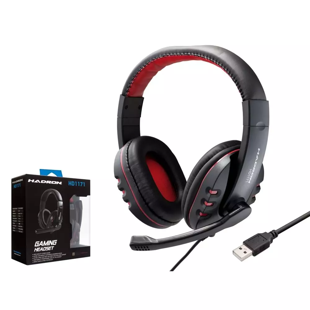 HADRON HD1171 KULAKLIK MİKROFONLU PC OYUN USB(PS4 UYUMLU)