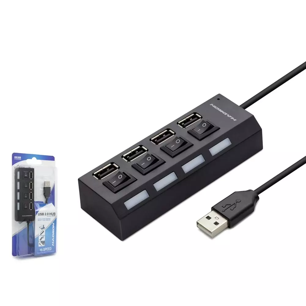 HADRON HDX7008 HUB USB 2.0 4 PORT