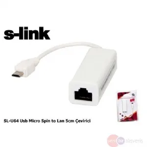S-link SL-U64 Usb Micro 5pin to Lan 5cm Çevirici