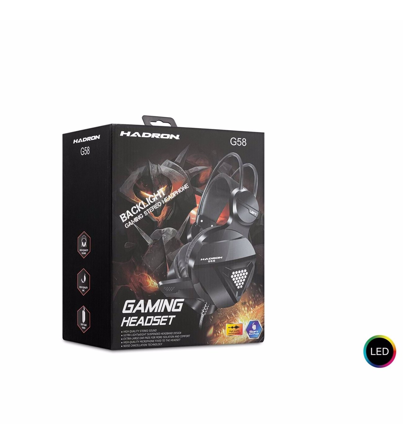 HADRON G58 KULAKLIK MİKROFONLU PC OYUN USB & AUX 3.5MM