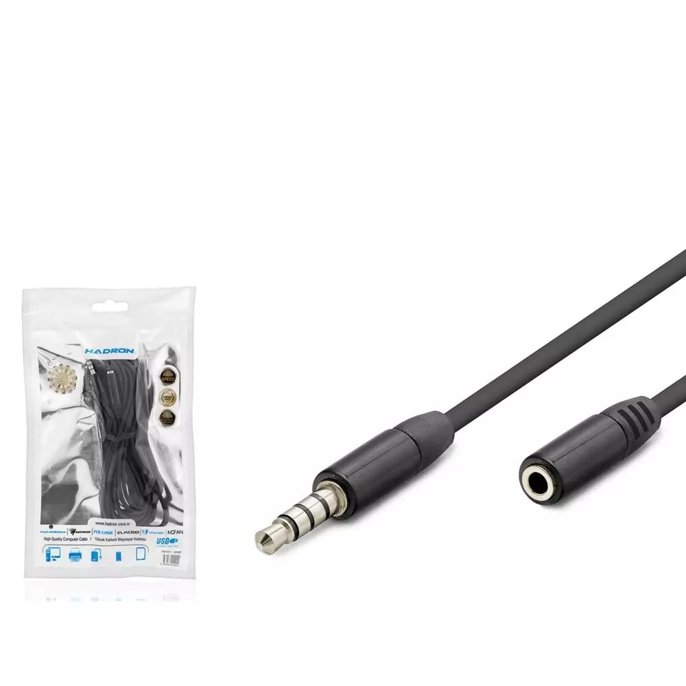 HADRON HDX1012 AUX KABLO M/F 1.2MT 3 LINE