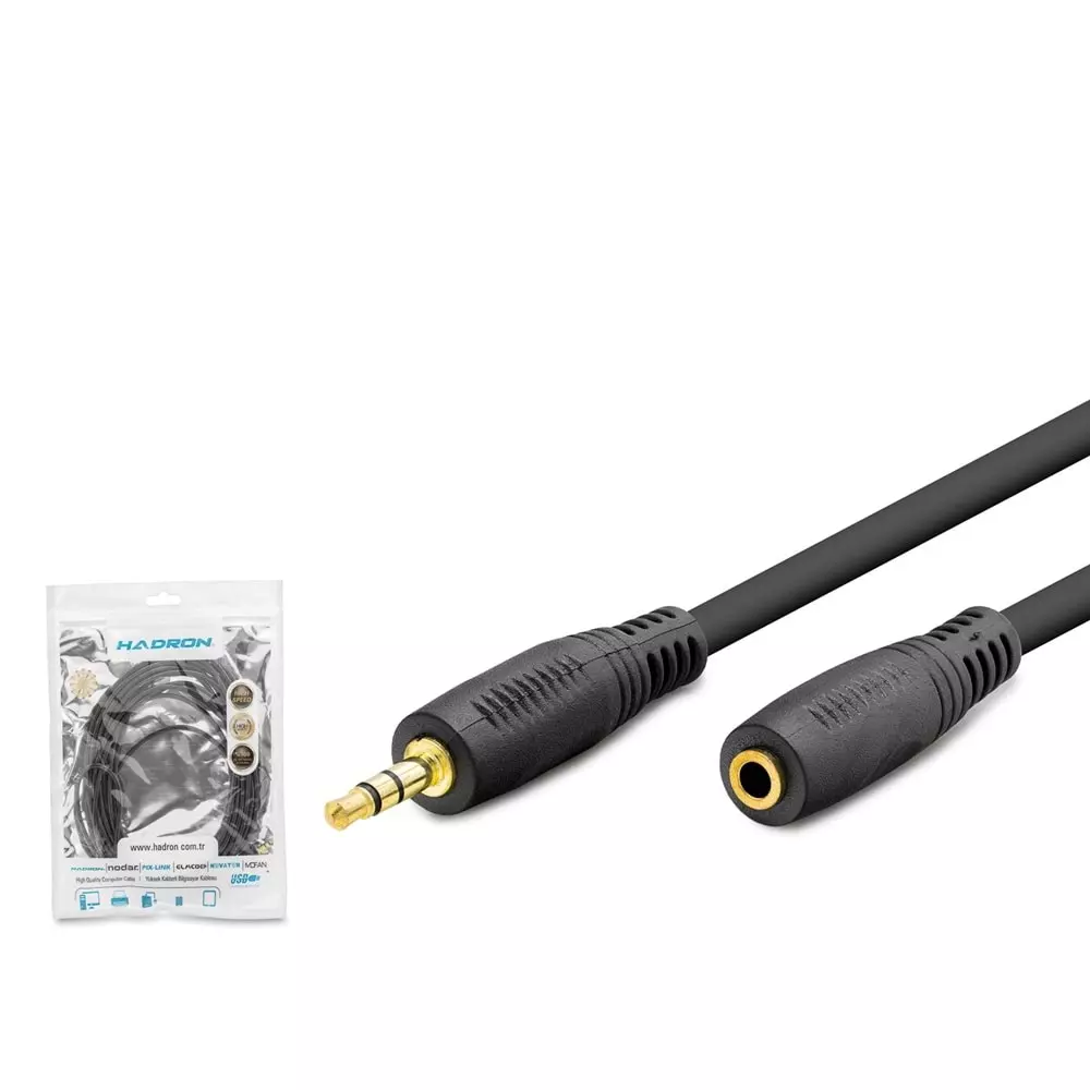 HADRON HDX1020 AUX KABLO M/F 5MT SARI UÇ