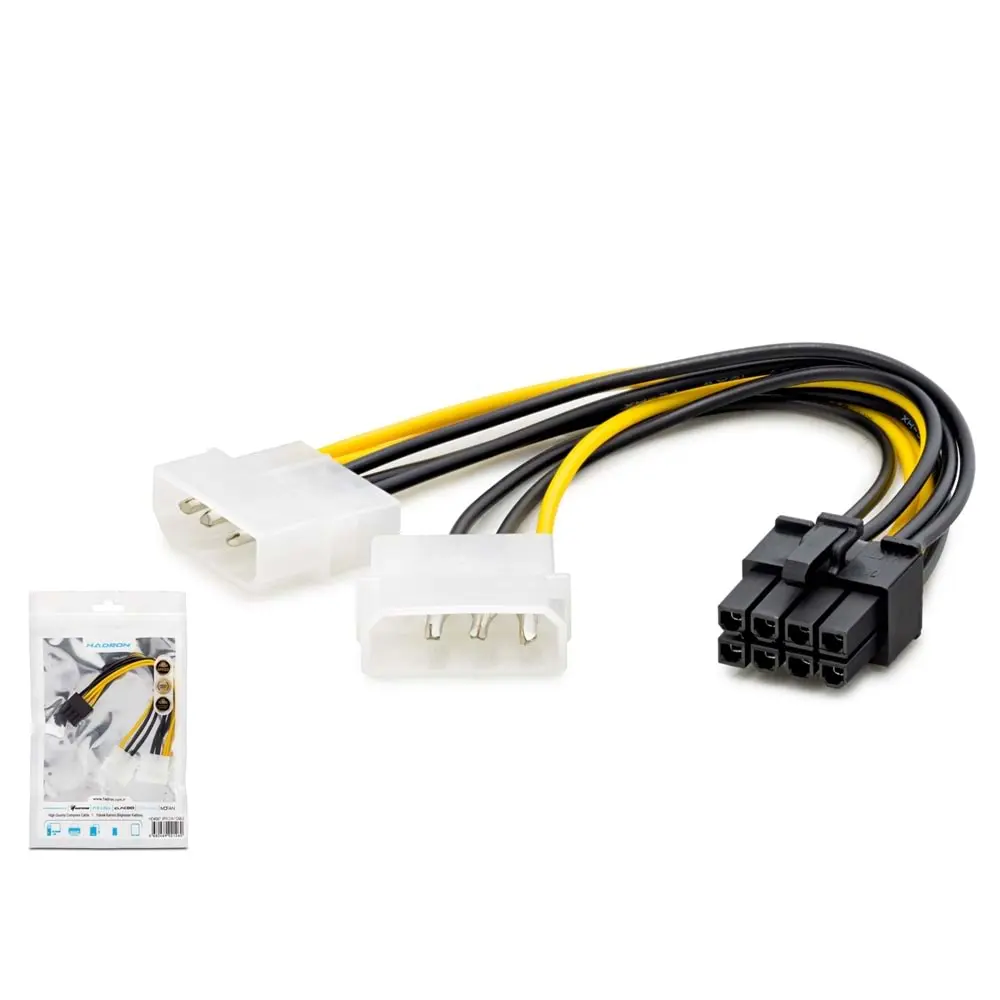 HADRON HDX5504 EKRAN KARTI SATA POWER KABLO 8 PIN