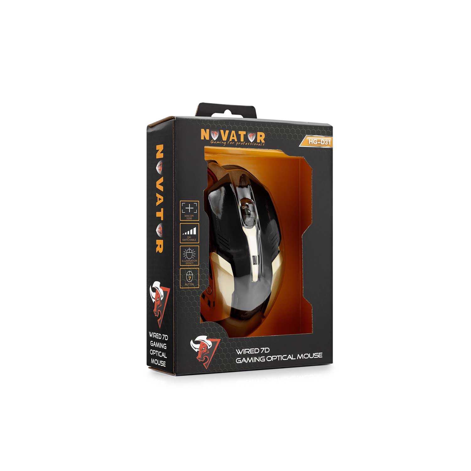 Hadron Novator HDG31 Kablolu RGB Optik Oyuncu Mouse