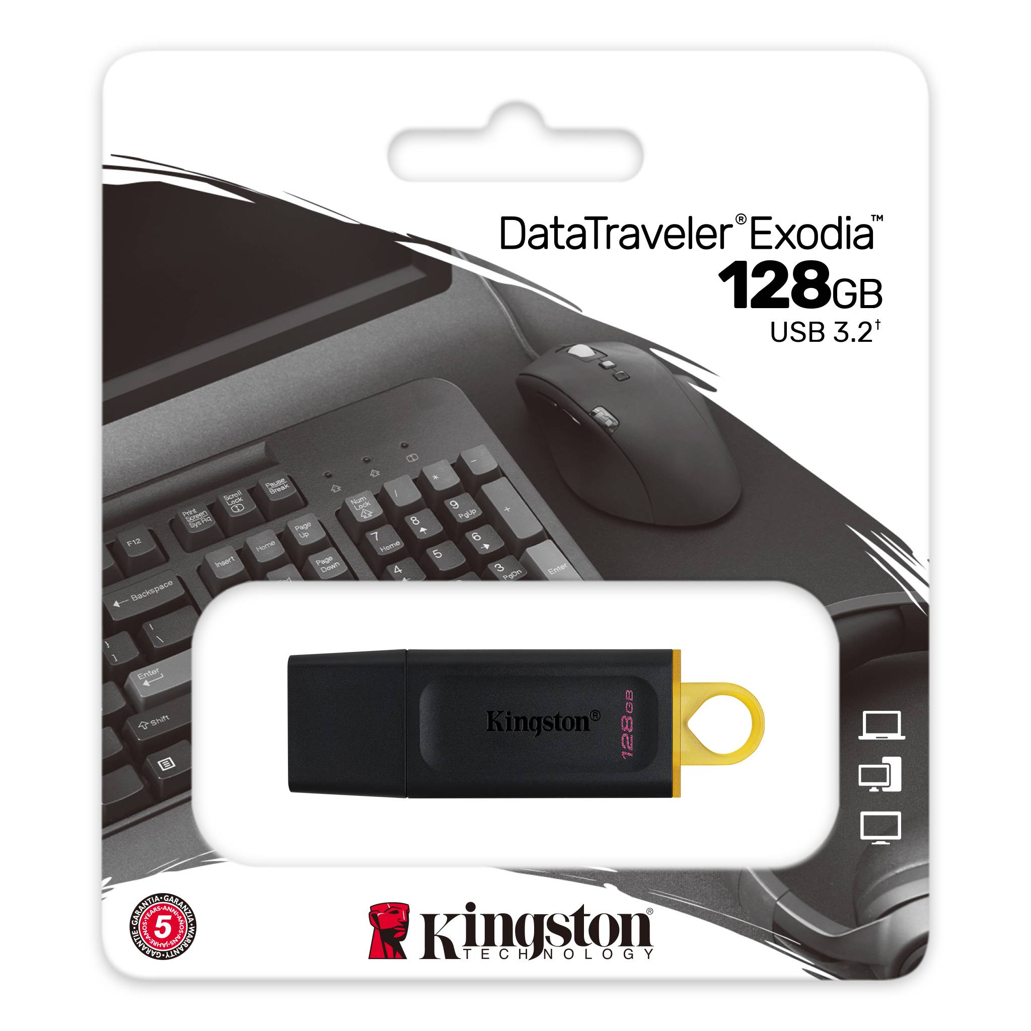 Kingston 128GB USB3.2 DataTrvEx USB Bellek DTX/128GB