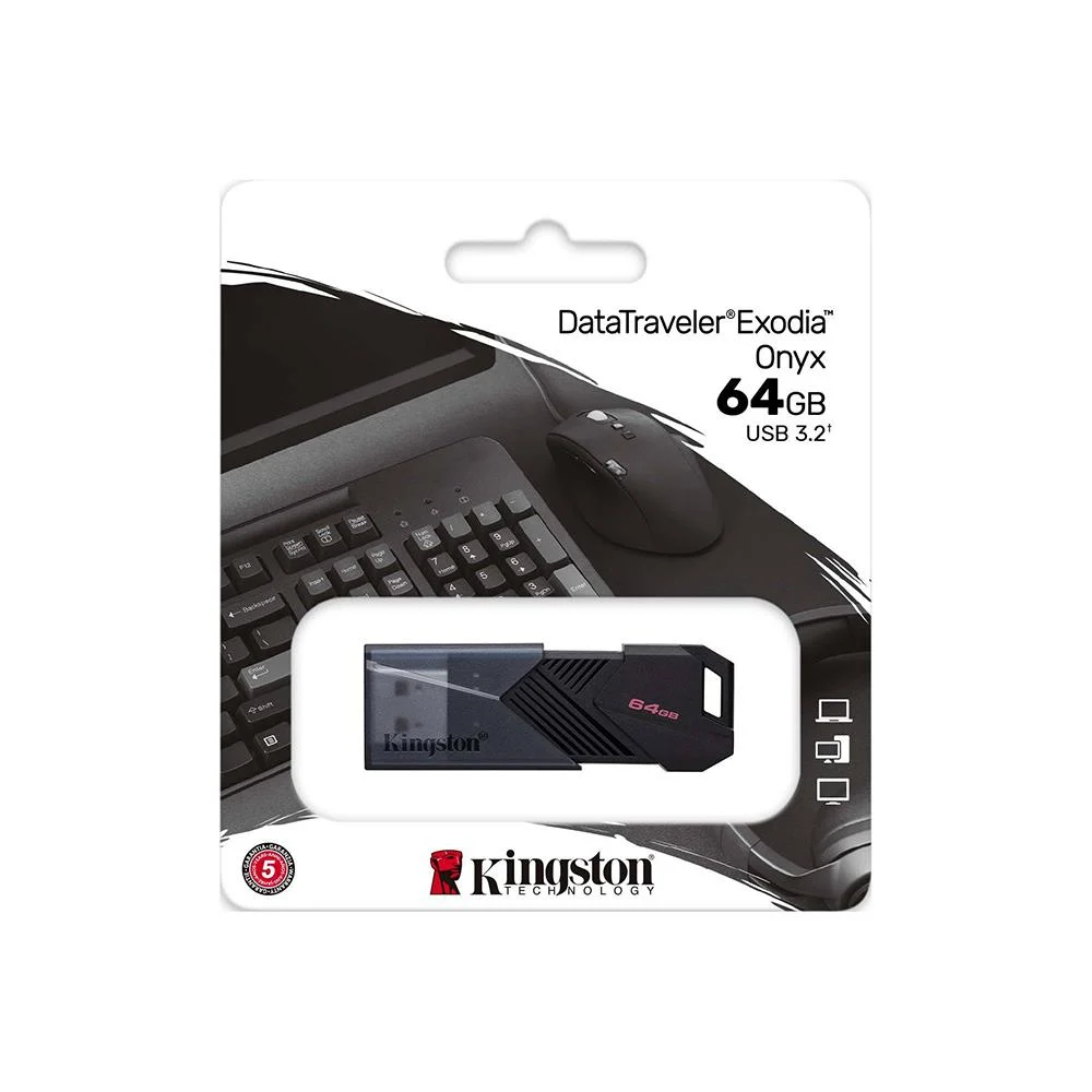 KINGSTON 64GB DataTraveler Exodia Onyx 3.2 USB Bellek