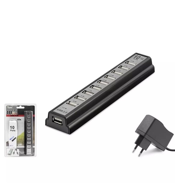 USB2.0  HUB 10 PORT HD143