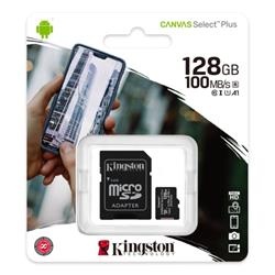 Kingston 128GB MicroSD CL10 SDCS2/128GB 100MB/s Okuma, UHS-I Speed Class, U1, V10